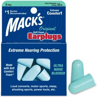 Protetor Auricular - Macks Original - 5 Pares - 32 dB Protetores Auriculares