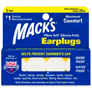 Protetor Auricular - Macks Pillow Soft - 2 Pares + Case - 22 dB 