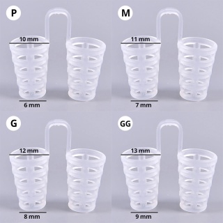 Kit de Teste - Dilatadores Nasais Ronco - Silicone - 4 tamanhos (P, M, G e GG) 